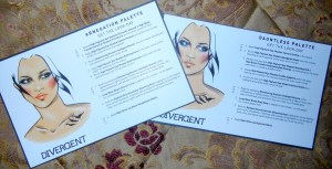 Divergent cosmetics face charts