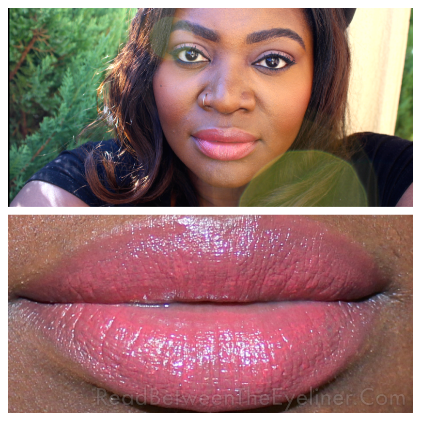 MAC See Sheer on dark skin NW45 swatch