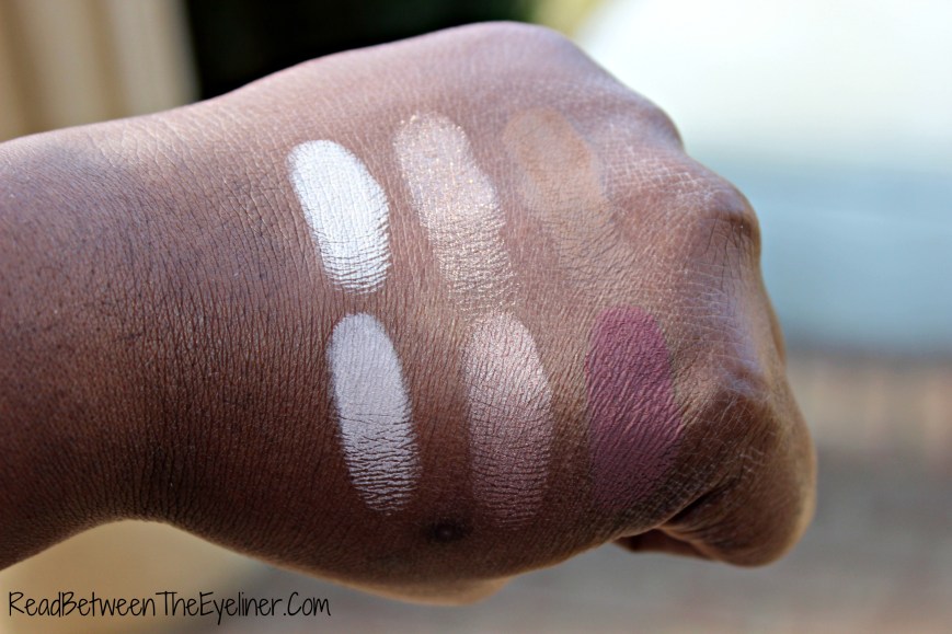 Tarte Tartelette palette on dark skin NW45 swatch